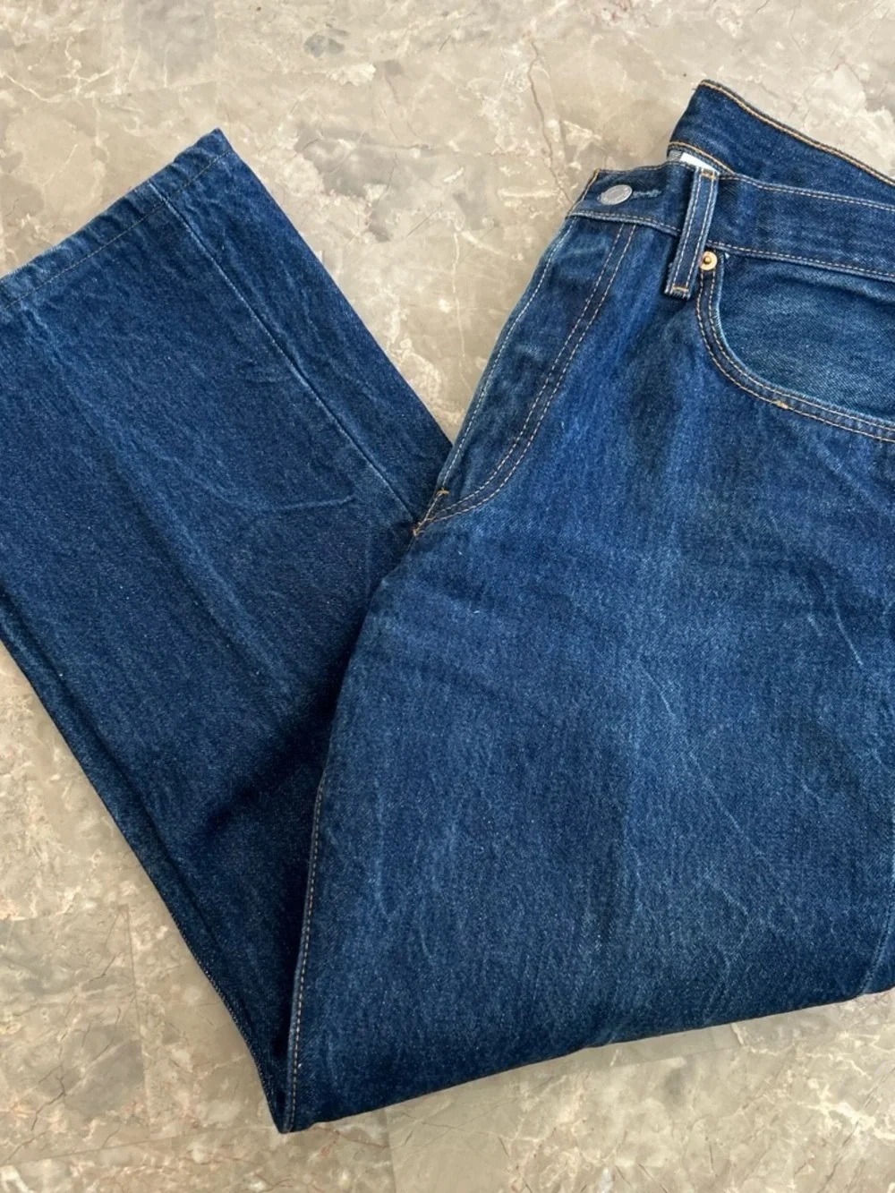 Vintage 2003 Levi’s 501XX Jeans 33x27 Blue Denim Button Fly Straight Leg